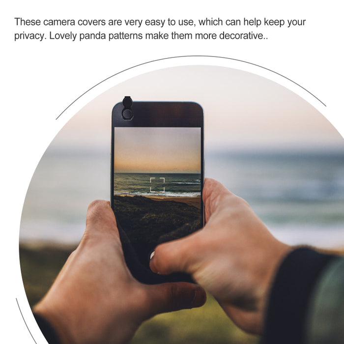 5-pack Ultra-Thin Webcam Privacy Covers for Laptops, Tablets and Phones — Black