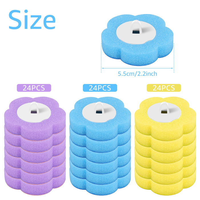 Disposable Toilet Brush Kit — Long Handle, Wall-mounted Holder, Replaceable Heads (24 / 72 pcs)