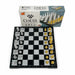 19 x 19cm Folding Magnetic Chess Set — Gold & Silver with Carry Box
