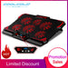 17-inch Six-Fan Laptop Cooler with LED Screen and Dual USB Ports