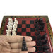 Retro Terracotta Warriors Chess Set — 26 cm Wooden Board with Resin Chessmen