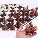 32-Piece Wooden Chess Set with Leather Board — King 110mm (Model 4in)