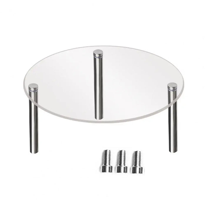 Transparent Acrylic Cake Stand — Round Cupcake & Dessert Display, Party Holder