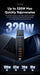320W GaN 8‑Port Desktop Charger — 4×USB‑C & 4×USB‑A, 100W PD
