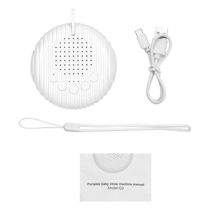 White Noise Sound Machine for Babies — 10 Soothing Sounds, Portable & USB Rechargeable