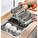 Adjustable Stainless Steel Extension Sink Rack — Foldable Dish & Fruit Drainer