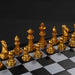 Magnetic Folding Chess Set — 25cm or 32cm, Gold & Silver Plastic Travel Board
