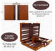 Travel-Size Leather Backgammon Set — High-Quality Wholesale, Light Brown