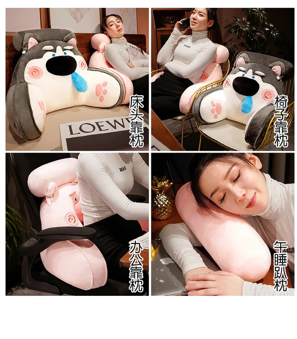 Cartoon Headboard Lumbar Pillow – Crystal Super Soft Bed & Sofa Back Cushion