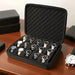 15-Slot Velvet Watch & Jewellery Storage Box, Portable Black (Size L)