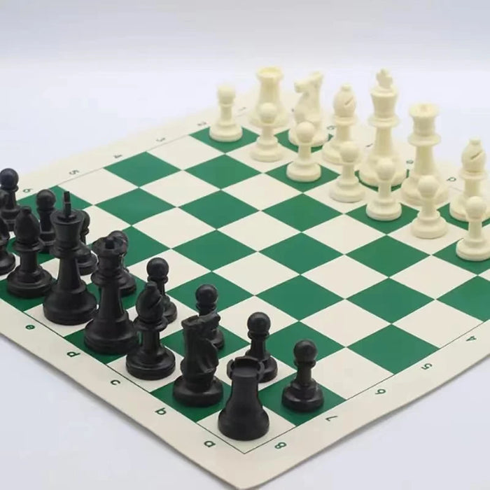 Portable Barrel Folding Chess Set — Plastic Pieces for Travel, Family & Kids