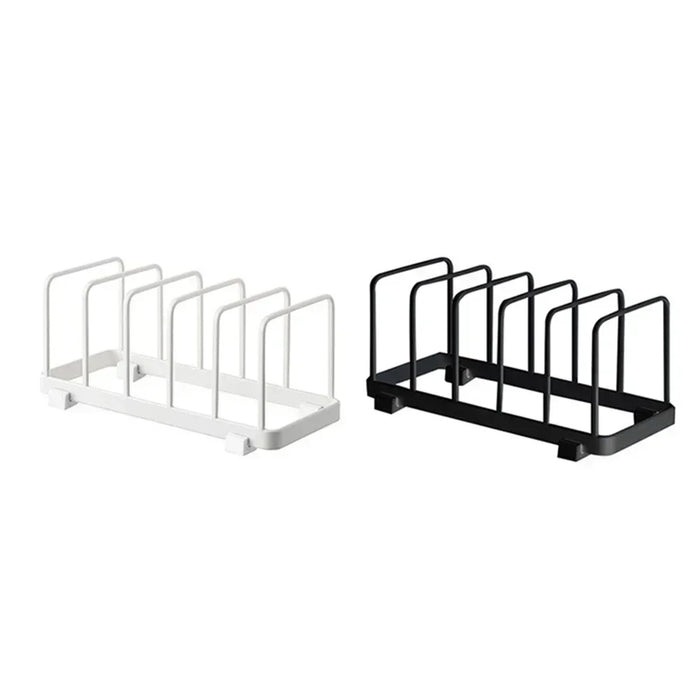 Stainless Steel Pot & Pan Lid Rack — Plate, Tray & Cutting Board Organiser