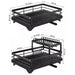 Adjustable Double-Layer Dish & Bowl Drainer – Space-saving Kitchen Rack