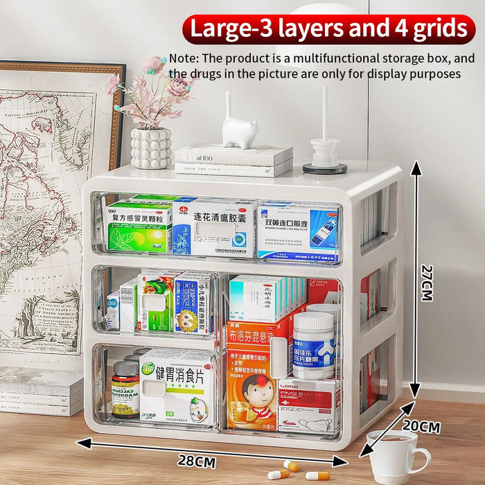 Large Capacity Multi-layer Medicine Storage Box – Drawer Pill Organiser
