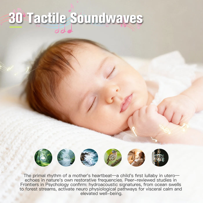 Owl-Shaped Portable White Noise Machine for Baby — 30 Soothing Sounds, Cry Sensor, Night Light, Rechargeable