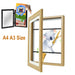 A3 & A4 Magnetic Kids Art Frame — Front-Open, Changeable Display for Posters & Photos