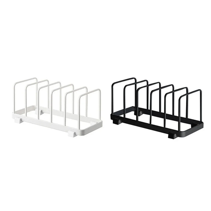 Stainless Steel Pot & Pan Lid Rack — Plate, Tray & Cutting Board Organiser