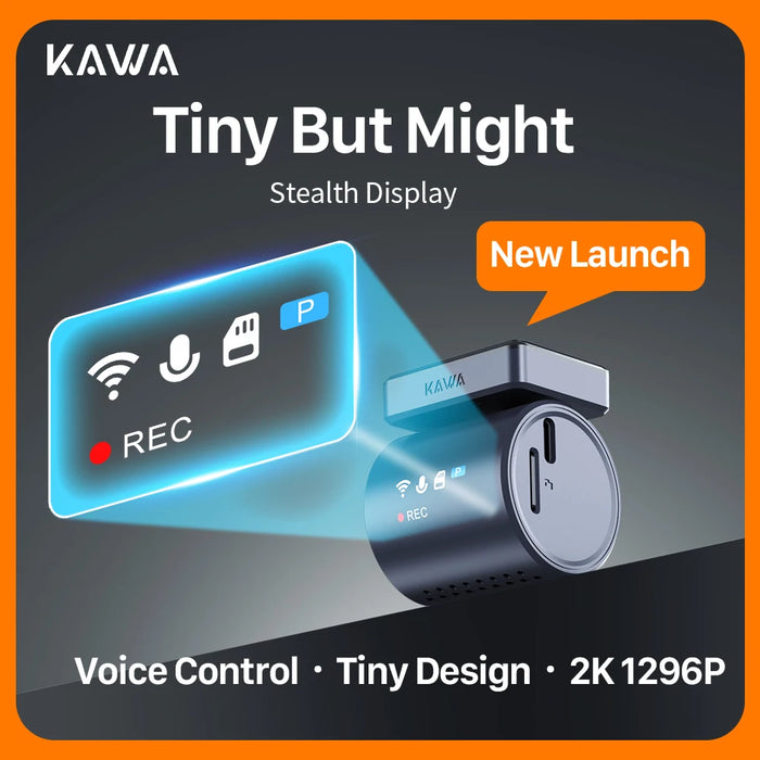 MINI 3 Pro 2K Dash Cam — Tiny Wi‑Fi Dashcam with Voice Control & Parking Mode