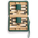 Travel Chess & Backgammon Set with Acrylic Pieces in Leather Case, 25 x 19 x 6 cm