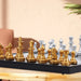 Magnetic Folding Chess Set — 25cm or 32cm, Gold & Silver Plastic Travel Board