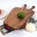 Wooden Cutting Board with Handle — Rectangular Serving & Cheese Board