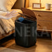 27L Sensor Bin with Built-in Bag Ring — Wood-Grain ABS