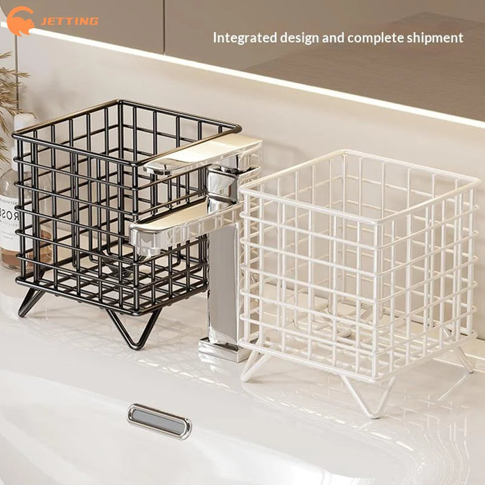 Square Coffee Pod Holder — Large Capacity Iron Capsule Storage