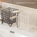 Square Coffee Pod Holder — Large Capacity Iron Capsule Storage