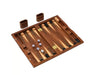 Solid Mahogany Veneer Backgammon Set – Foldable Tabletop Game for Family Entertainment