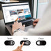 Webcam Privacy Cover — Slim Slide Shutter, 1/3/15 Pack (Black or White)