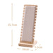 Large Wood Jewellery Display Stand — Necklace & Bracelet Rack with Faux Suede Interior