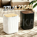 27L Sensor Bin with Built-in Bag Ring — Wood-Grain ABS