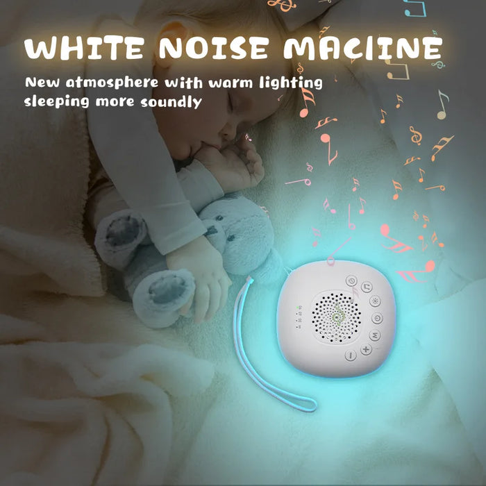 Portable White Noise Machine with LED Breathing Light & 20 Soothing Sounds