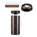 Glass Coffee Bean Storage Jar with Press-Down Vacuum Lid – Airtight Food Canister