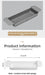 Extendable Bathtub Tray – Single‑Tier Corner Bathroom Shelf (Plastic)