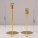 Simple Iron Candlestick — Dinner Table Candle Holder
