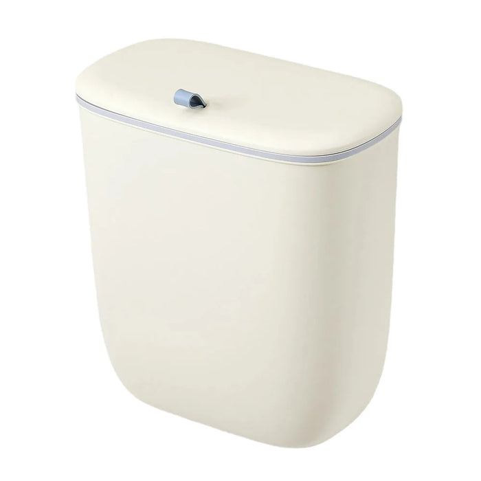 12L Hanging Kitchen & Bathroom Bin with Lid — Door or Wall Mount