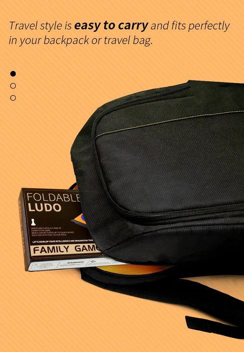 Portable Ludo, Chess & Backgammon Foldable Travel Game Set