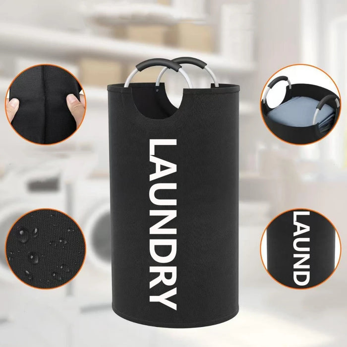 Large 90L Oxford Laundry Bag with Padded Handles – Foldable Clothes Storage