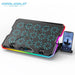 Laptop Cooler F15 with RGB, 15 Fans & USB‑C — Fits 12–17.3-inch