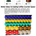 Universal Coffee Capsule Holder – 10 Adhesive Strips for K‑Cup, Nespresso, Dolce Gusto