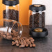 Glass Coffee Bean Storage Jar with Press-Down Vacuum Lid – Airtight Food Canister