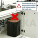 27L Sensor Bin with Built-in Bag Ring — Wood-Grain ABS