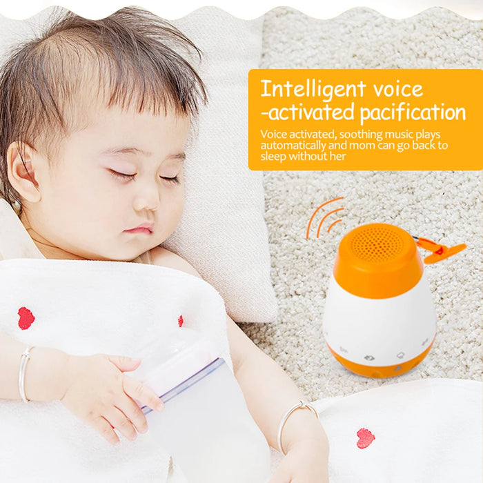 White Noise Sleep Machine for Babies — Voice‑Activated, Rechargeable