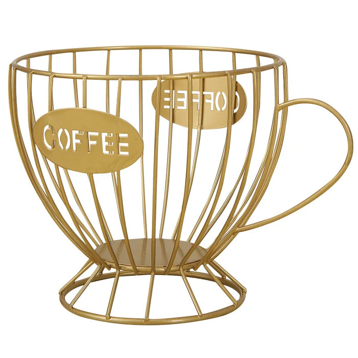 Metal Coffee Capsule Holder – Large Capacity Pod Organizer for Kitchen, Café & Bar