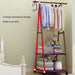 Multifunctional Movable Coat Rack Stand – Simple Plastic Clothes Hanger for Porch, Bedroom, Corridor, Dormitory