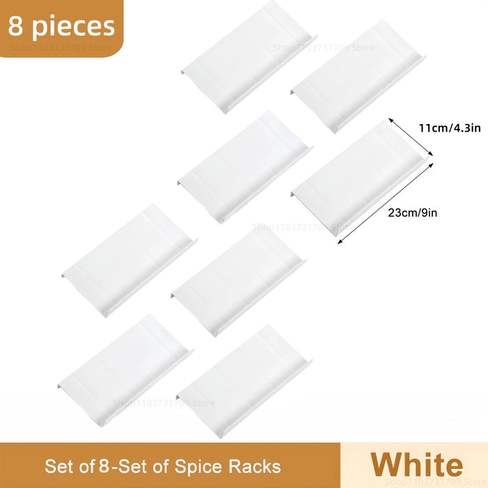 4 Layers Kitchen Spice Drawer Organizer Adjustable Spice Rack for Spice Jars Seasoning Bottles Cabinet Pantry Kitchen Organizer
