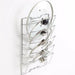 Five-Layer Wall-Mounted Pot Lid Rack — Iron Wire, Rust-Free, Silver