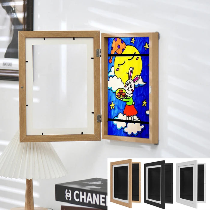 A3 & A4 Magnetic Kids Art Frame — Front-Open, Changeable Display for Posters & Photos