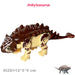 Jurassic Dinosaur Building Blocks - Velociraptor, Triceratops, Indominus & T‑Rex Models